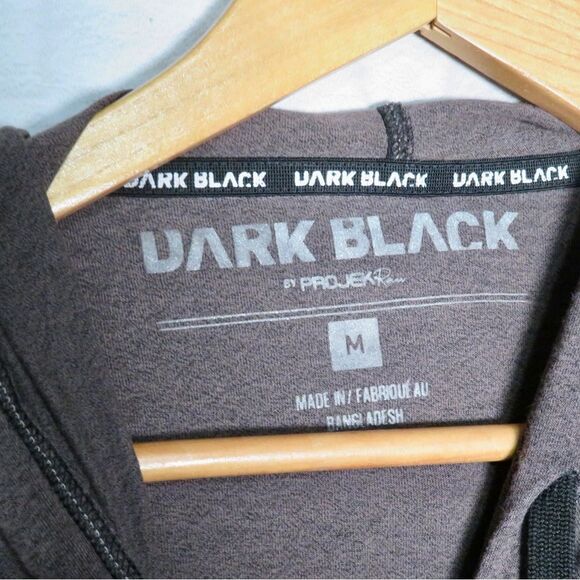 Dark black men’s hoodie - Picture 3 of 4